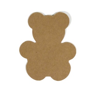 Teddy Bear Paper Shapes - 25 Die Cuts for Baby Showers, Scrapbooking, Craft Projects