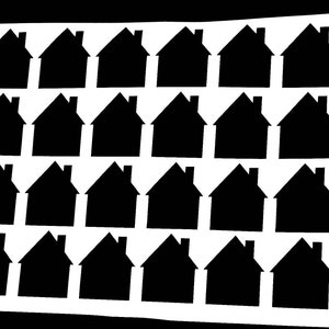 24 House Vinyl Sticker Sheet, Laptop Sticker, Waterproof Sticker, House Vinyl Decal, Water Bottle Sticker, Notebook Sticker