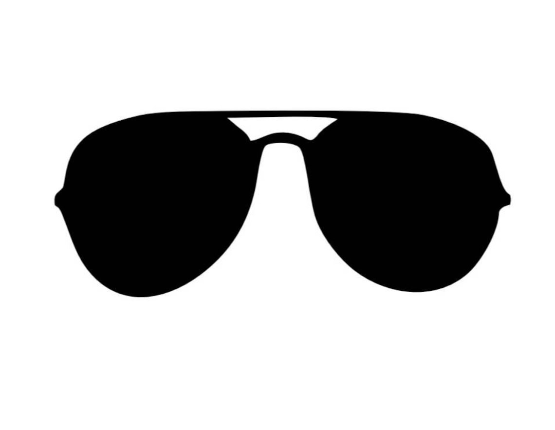 25 Aviator Sunglasses Die Cuts Sunglasses Cut Out Sunglasses - Etsy