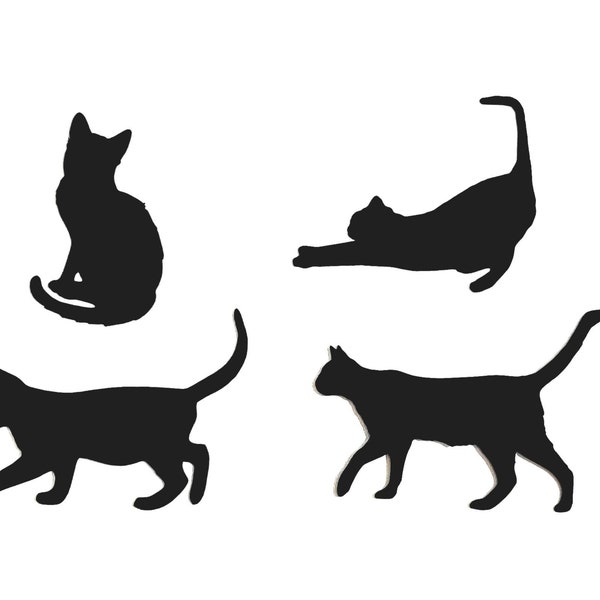 Cat Cut Outs Etsy