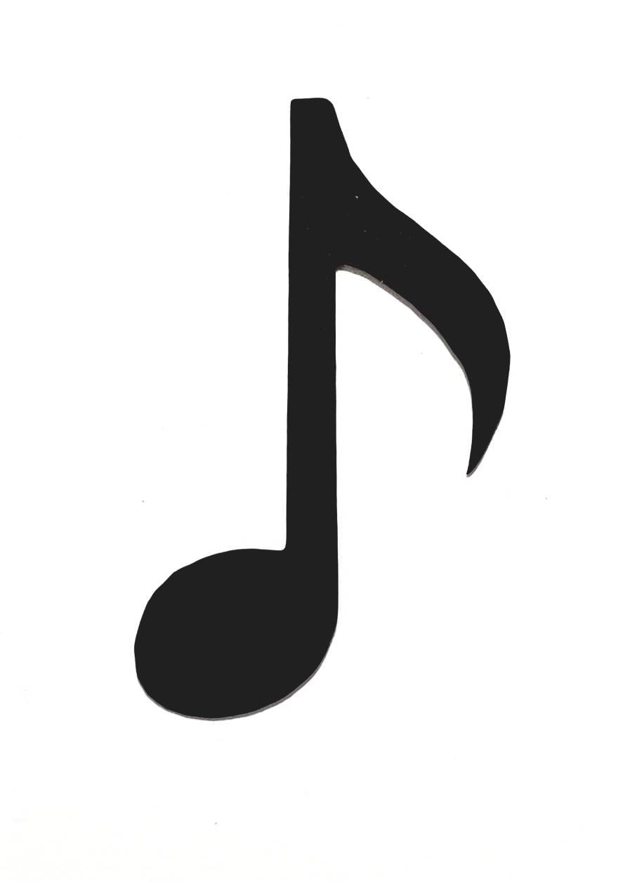 Set of 25 Music Note Die Cuts Music Note Cut Outs Sound Notes | Etsy