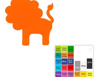 25 pack – Paper Lion Shapes, Baby Safari Lion Die Cuts, Jungle Animal Cutouts, Shower Party Decorations