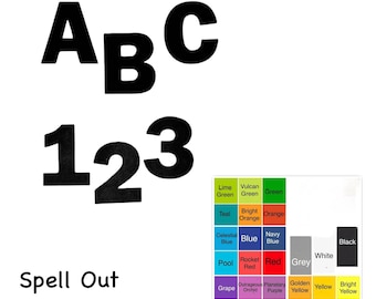 Paper Die Cut Letters & Numbers, Alphabet and Number Cutouts,  Spell Any Word, Custom Word Paper Shapes, Personalized Words, Bulletin Board