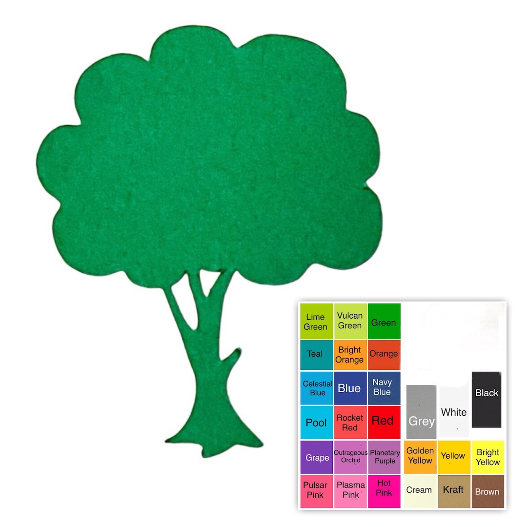 Paper Tree Shape 25 Pack – Paper Tree Shapes, Tree Die Cuts, Tree Cut Outs, Nature Paper ...