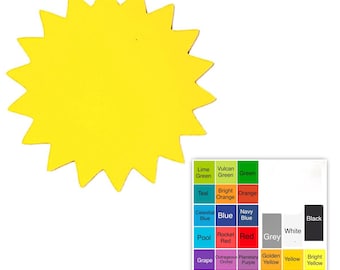 25 pack – Paper Sun Shapes, Sun Die Cuts, Sunshine Paper Cutouts, Summer Party Paper Crafts, DIY Sun Paper Decorations, Paper Craft Supplies