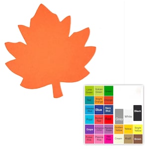 25 pack – Paper Maple Leaf Shapes, Maple Leaf Die Cuts, Fall Paper Cutouts, Autumn Paper Craft Supplies, DIY Cardmaking Supplies