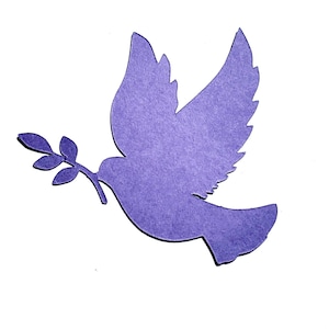 25 Dove Die Cut Shapes – Paper Doves, DIY Card Making Supplies, Holiday Cutouts, Christmas Paper Shapes