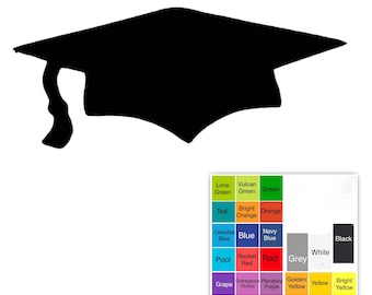 25 Pack - Paper Graduation Cap Shapes, Graduation Cap Die Cuts, Graduation Cap Cut Outs, Graduation Party Supplies, Scrapbooking Supplies