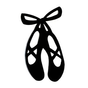 25 pack – Paper Ballerina Pointe Shoes Shapes, Ballet Shoe Die Cuts, Dance Party Paper Crafts, DIY Ballet Paper Decorations