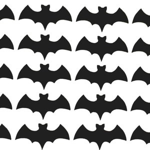 24 Bat Vinyl Stickers Set - Waterproof Decals for Laptop, Water Bottles, Flashlights - Spooky Halloween Decor
