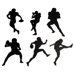 Football Player Die Cuts - Set of 24, DIY Sports Centerpieces, Locker Decor, Sports Shape Cutouts, Craft Supplies