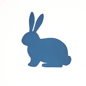25 pack – Paper Rabbit Shapes, Rabbit Die Cuts, Bunny Paper Cutouts, Easter or Spring Party Decorations, Animal Paper Shapes