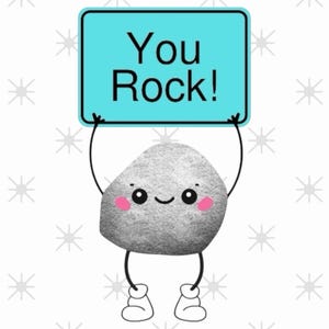 You Rock PNG – Cute Positive Quote Digital Download, Classroom Decor, Sticker Design, Fun Graphic for Gifts & Crafts, Positive Quote Clipart