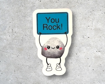 You Rock Sticker – Motivational Quote, Laptop Decal