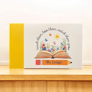Personalized Teacher Note Card Set: Custom Stationery, Thank You Gift