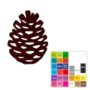 25 pack – Paper Pinecone Shapes, Pinecone Die Cuts, Winter Paper Cutouts, Holiday or Nature Party Decorations, Rustic Paper Shapesd
