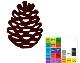 25 pack – Paper Pinecone Shapes, Pinecone Die Cuts, Winter Paper Cutouts, Holiday or Nature Party Decorations, Rustic Paper Shapesd