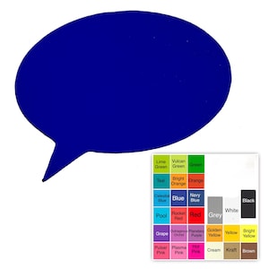 25 pack – Paper Speech Bubble Shapes, Speech Bubble Die Cuts, Chat or Talk Paper Cutouts, Party Decorations, Fun Paper Shapes