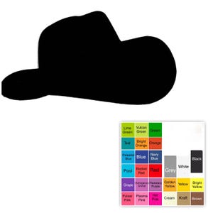 25 pack – Paper Cowboy Hat Shapes, Cowboy Hat Die Cuts, Western Party Paper Cutouts, Cowboy or Rodeo Decorations, Rustic Paper Shapes