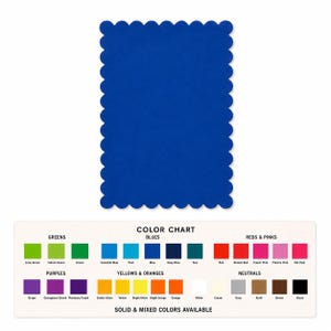 Scalloped Rectangle Paper Die Cuts, 25 Cardstock Shapes, Scrapbooking Embellishments, Card Making Supplies, DIY Crafts
