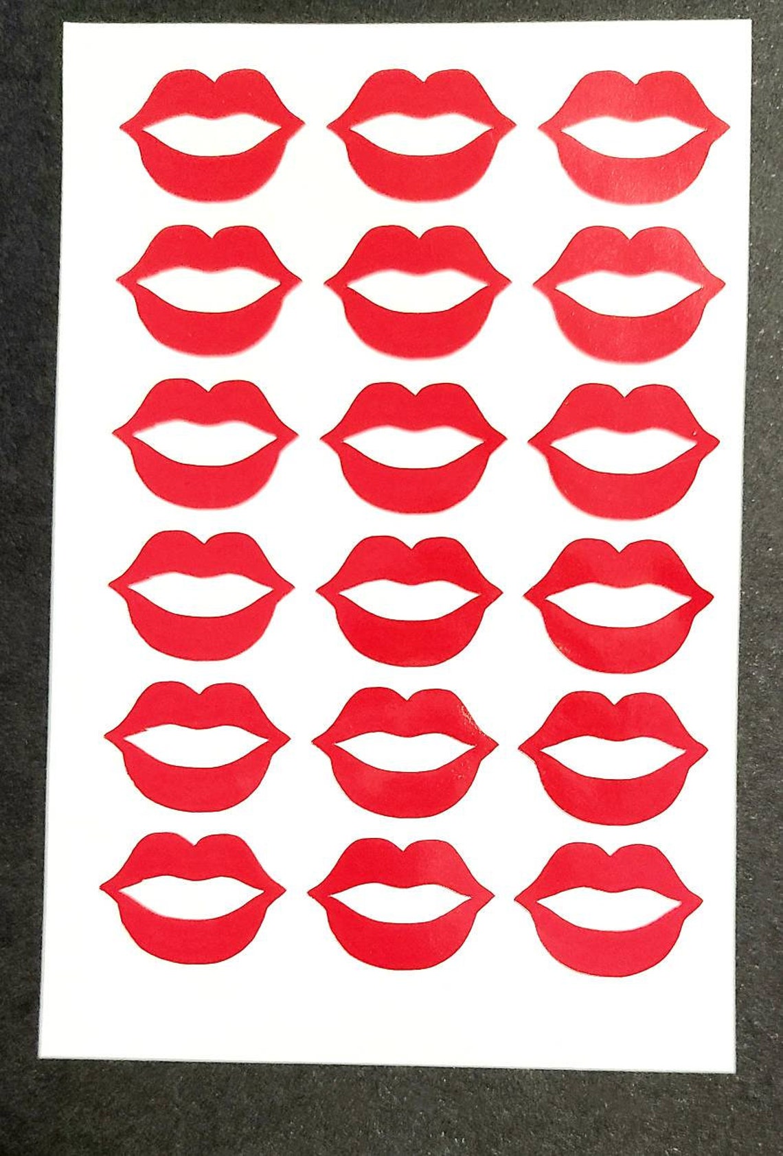 24 Lips Vinyl Stickers Lips Vinyl Decals Lip Stickers Lip Etsy