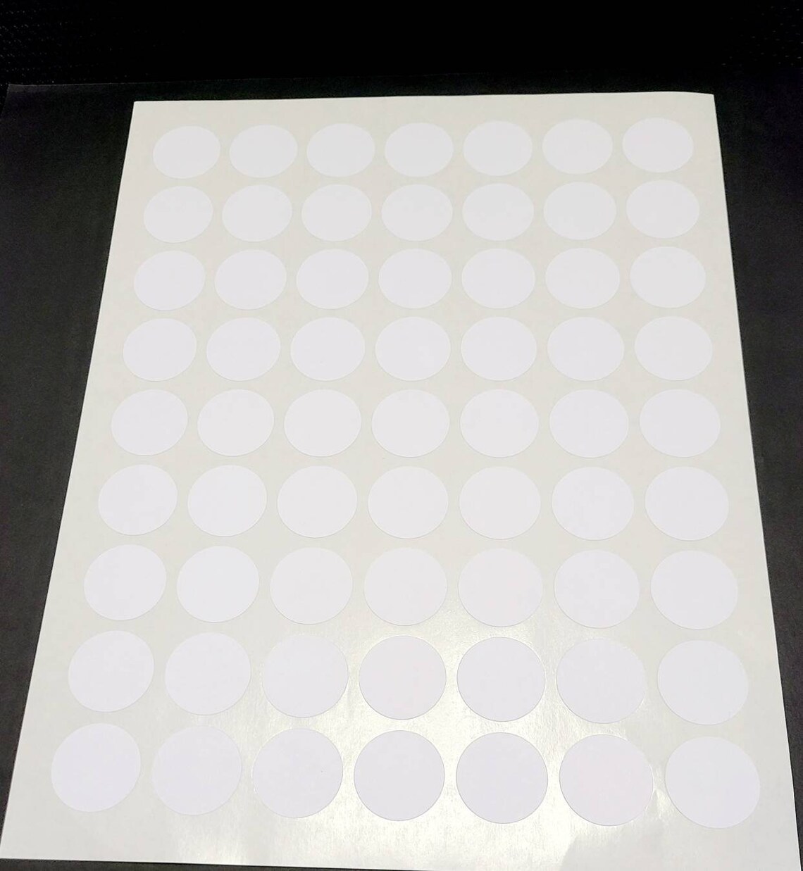 1 Inch Matte White Circle Stickers Round Matte Stickers Blank | Etsy