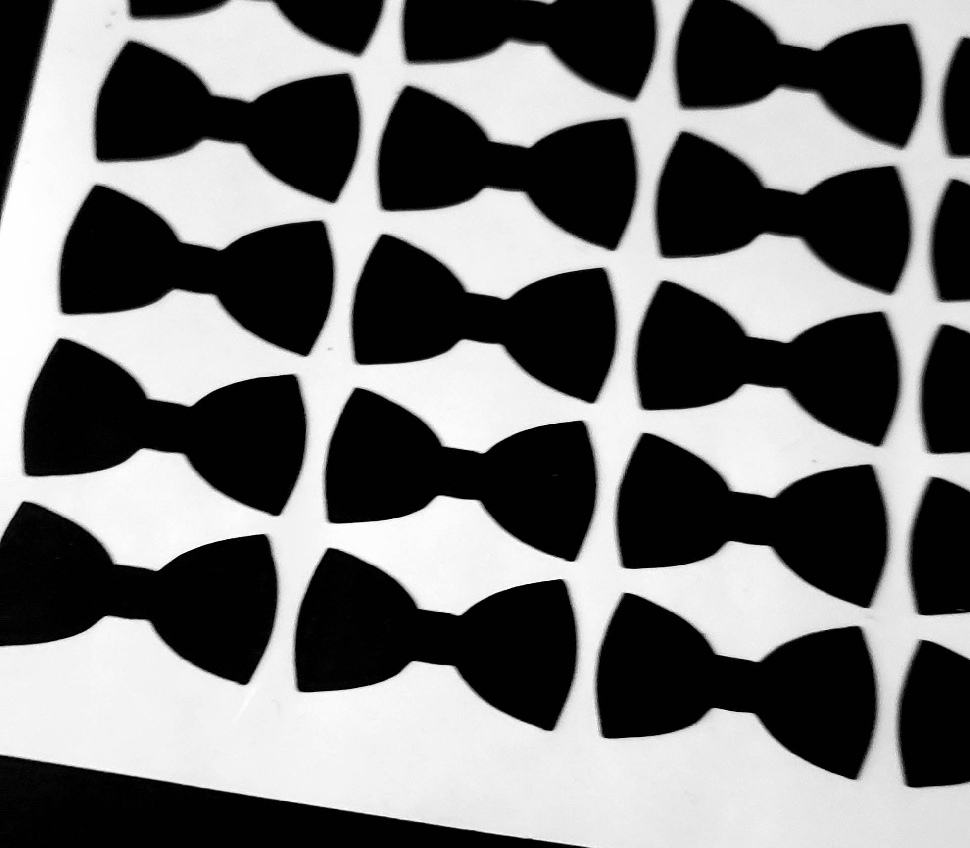 24 Bow Tie Vinyl Stickers Bow Tie Vinyl Decals Bow Tie | Etsy
