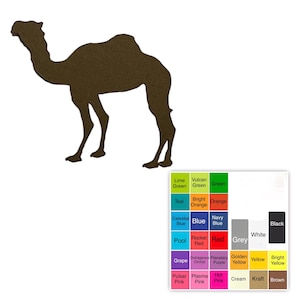 25 pack – Paper Camel Shapes, Camel Die Cuts, Desert Animal Paper Cutouts, Safari or Zoo Party Decorations, Animal Paper Shapes