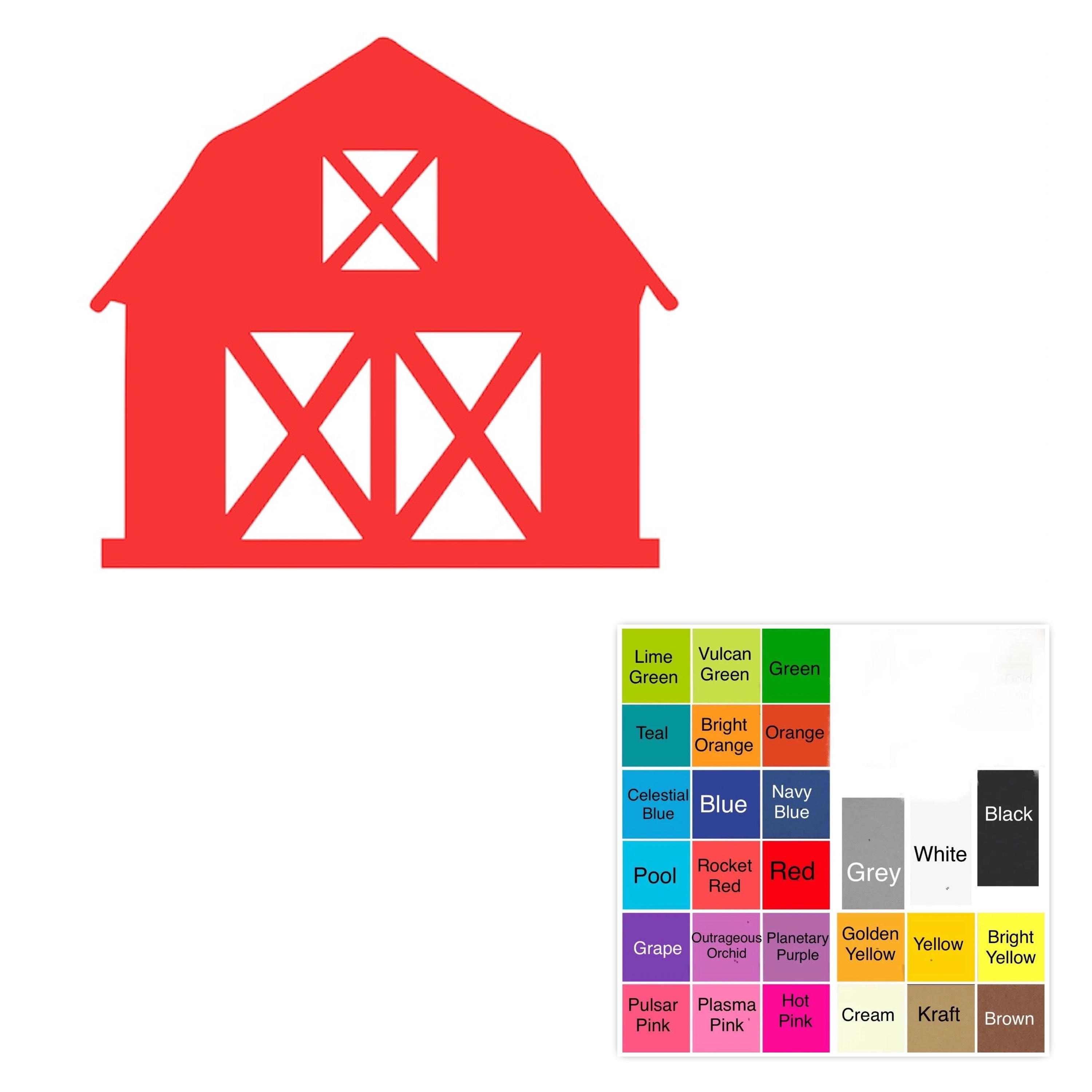 25 Pack – Paper Barn Shapes, Barn Paper Shape, Barn Shape Die Cuts, DIY ...