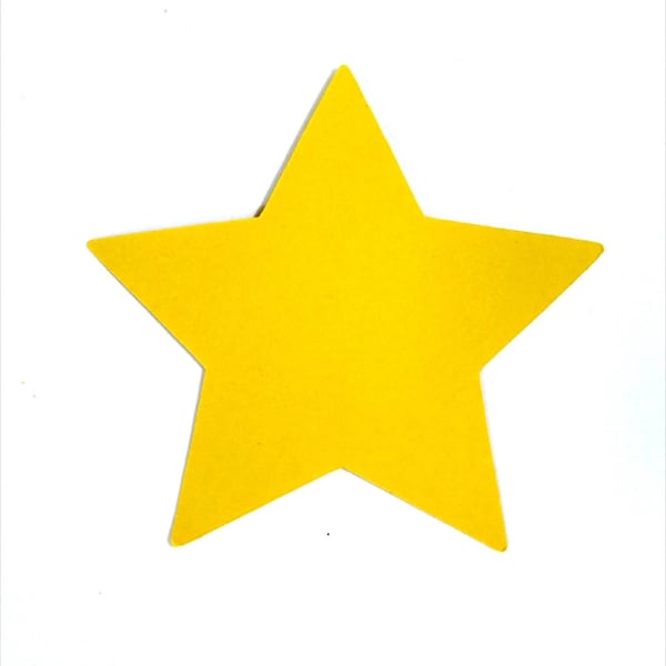 25 Star Die Cut Shapes, Paper Cut Outs for Bulletin Boards, Classroom Decoration, Card Making Supplies, Party Decorations