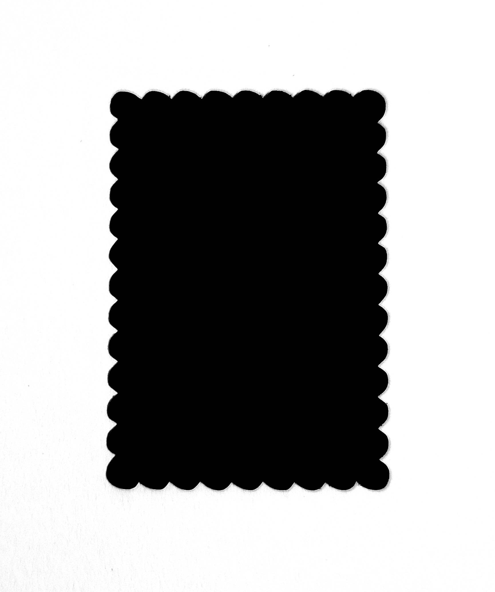 25 Scallop Rectangle Die Cuts Scallop Rectangle Cut Outs Etsy