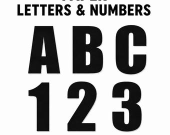 Paper Die Cut Letters & Numbers, Alphabet and Number Cutouts,  Spell Any Word, Custom Word Paper Shapes, Personalized Words, Bulletin Board