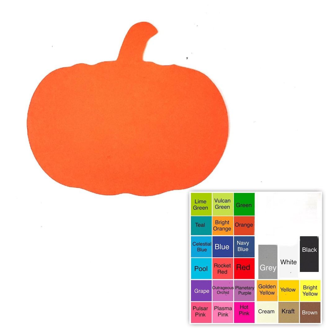 25 Pack – Paper Pumpkin Shapes, Pumpkin Die Cuts, Fall Paper Cutouts ...
