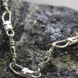 ACTS Sterling Silver Fisher of Men Small Link Bracelet