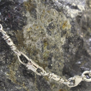 ACTS Sterling Silver Fisher of Men Small Link Bracelet image 2