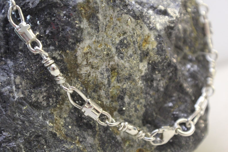 ACTS Sterling Silver Fisher of Men Small Link Bracelet image 2
