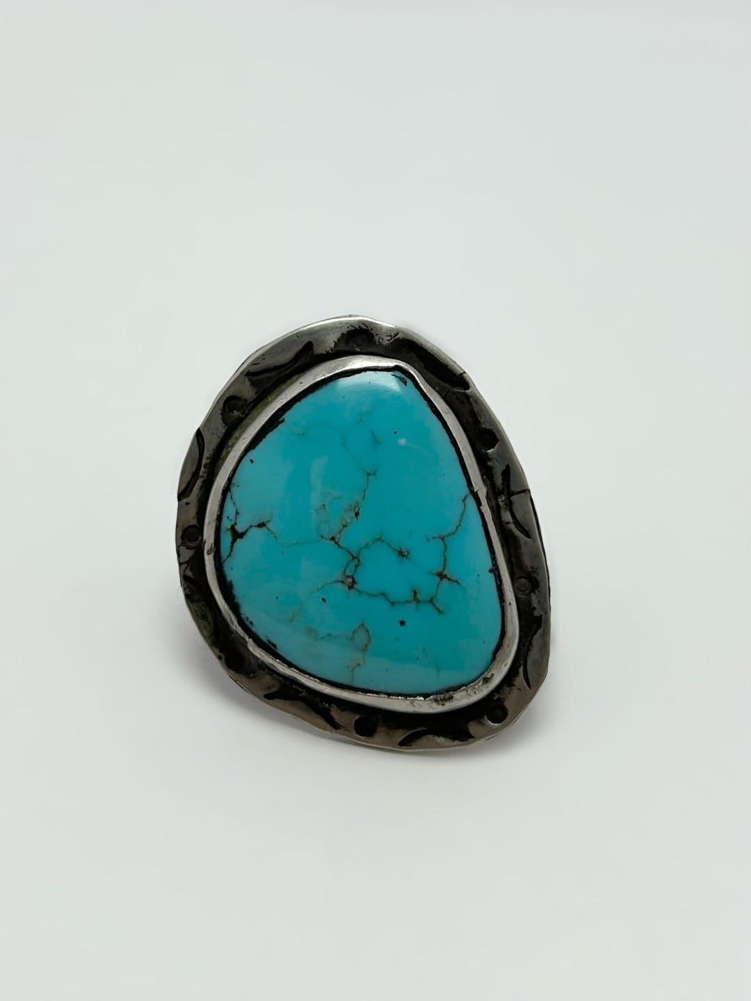 Vintage Navajo Turquoise Ring | Sterling Silver .925 | Natural ...