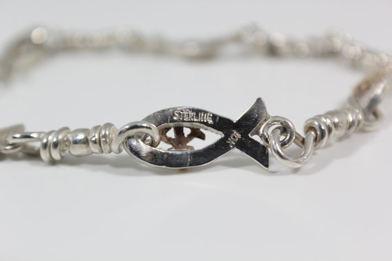 ACTS Ichthus Link Sterling Silver Fishers of Men Bracelet
