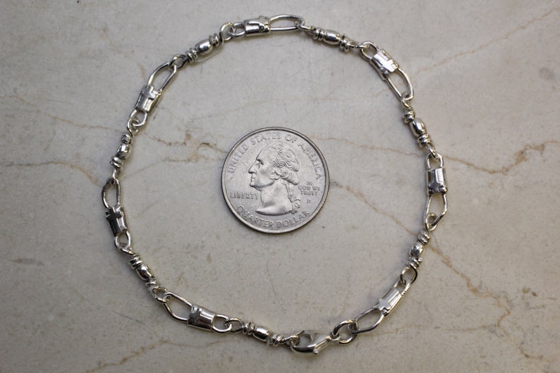 ACTS Sterling Silver Fisher of Men Small Link Bracelet image 6