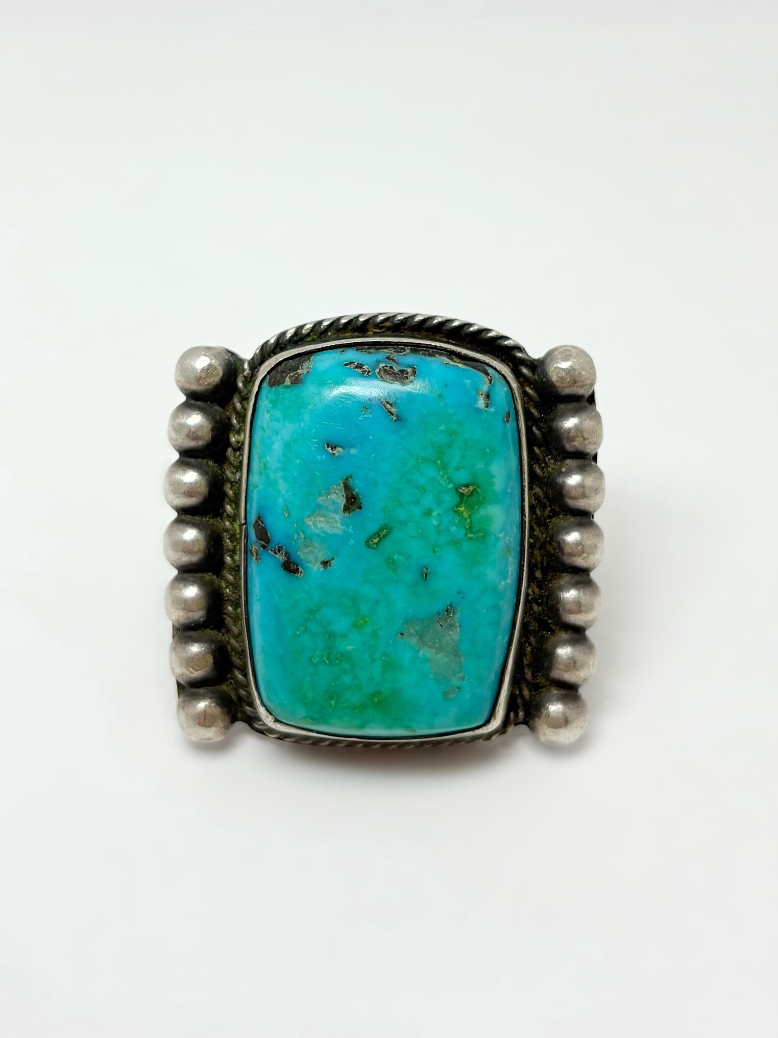 Authentic Vintage Navajo Turquoise Ring in Sterling Silver .925 | Size ...