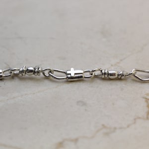 ACTS Sterling Silver Fisher of Men Small Link Bracelet image 5