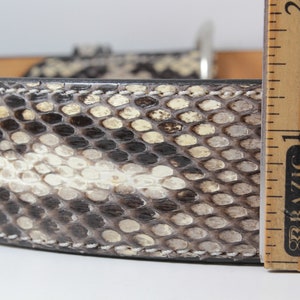 Handmade Genuine Natural Python Leather Belt Made in U.S.A afbeelding 5