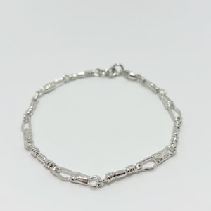 ACTS Sterling Silver Fisher of Men Small Link Bracelet (8.5 Inches)