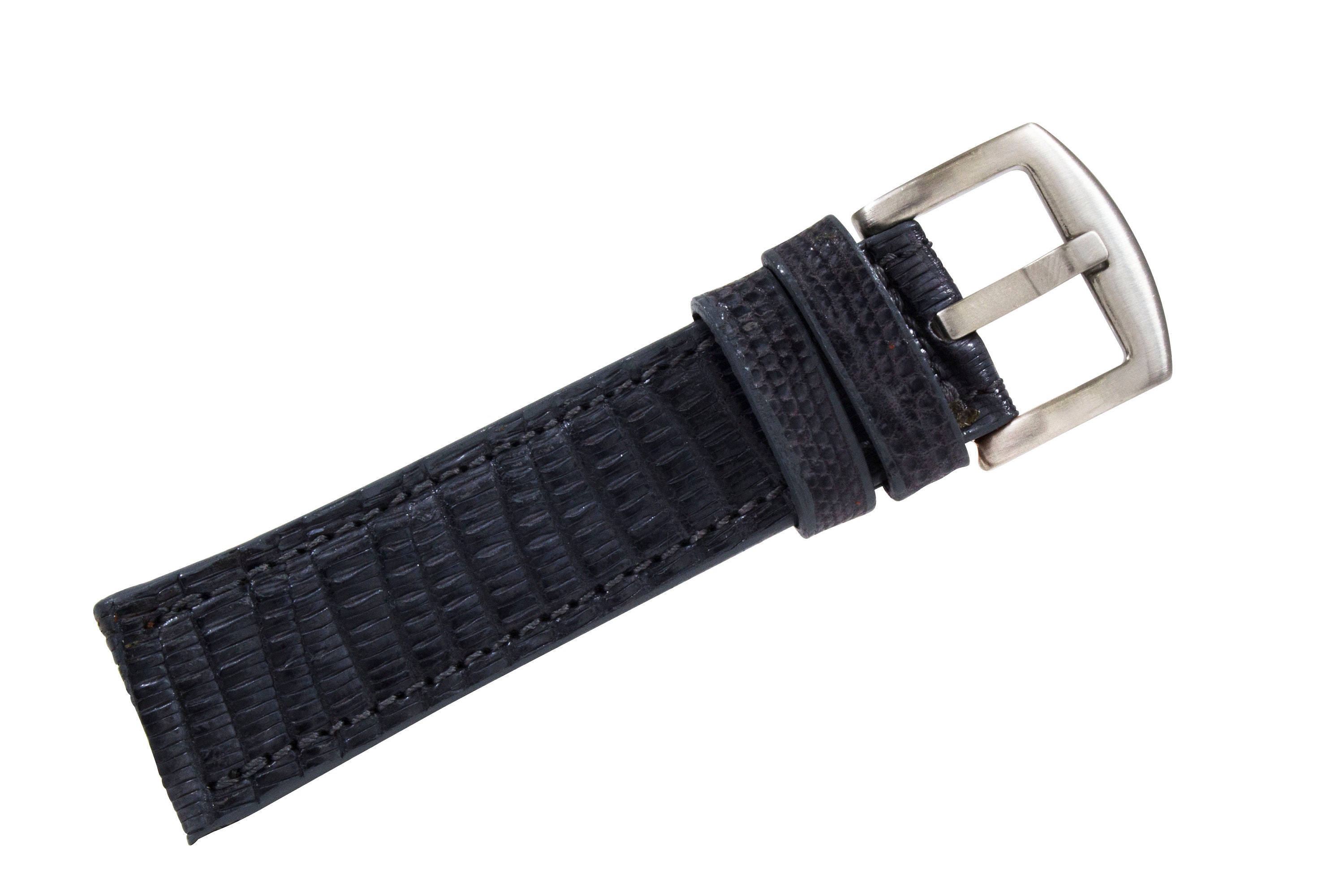 Handmade Genuine Dark Gray Lizard Leather Watch Strap Made in | Etsy