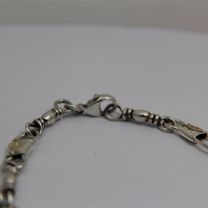 ACTS Sterling Silver Fishers of Men Bracelet With 10K Gold Ichthys 9.0 ...