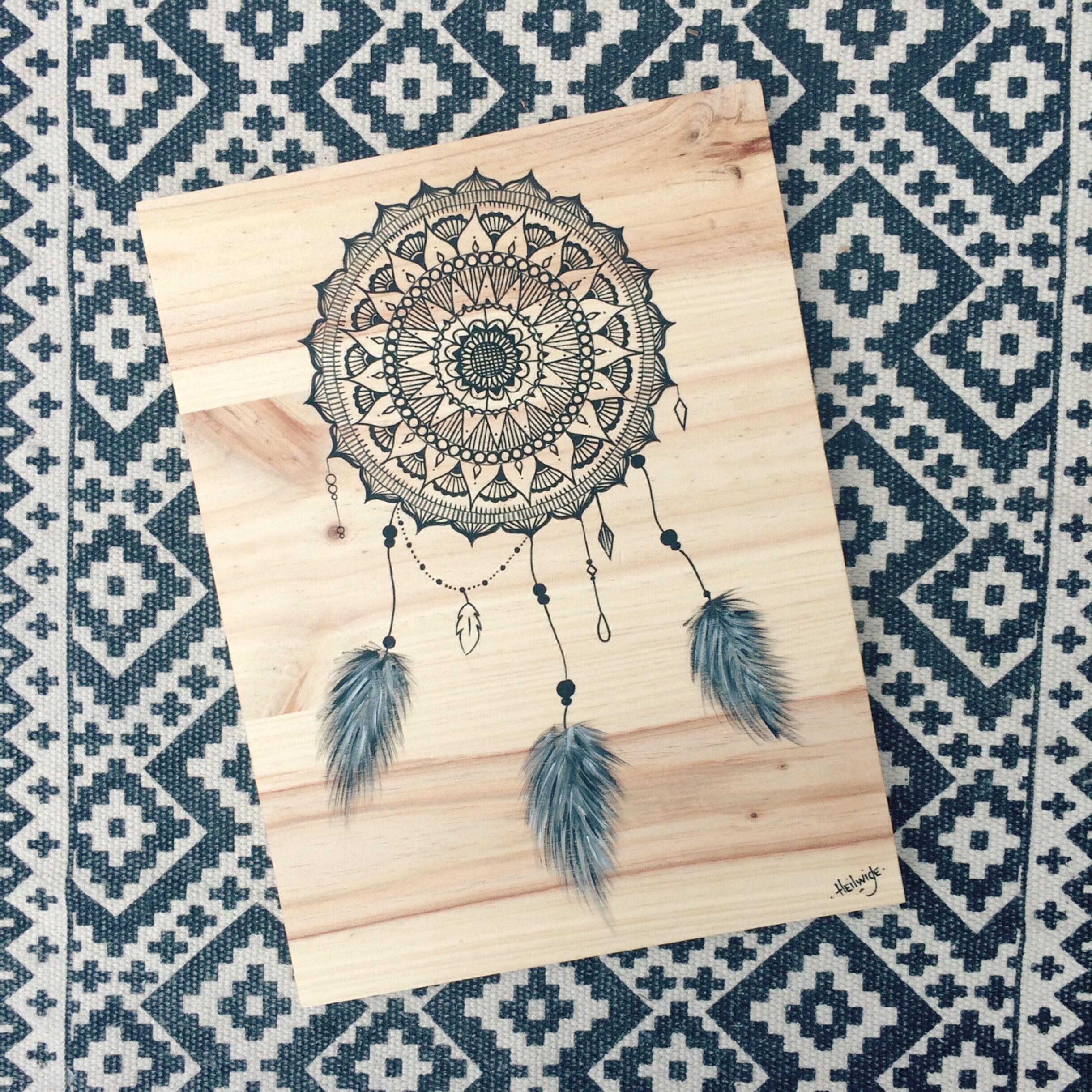 Nuutina - Tableau sur Bois 30x40cm