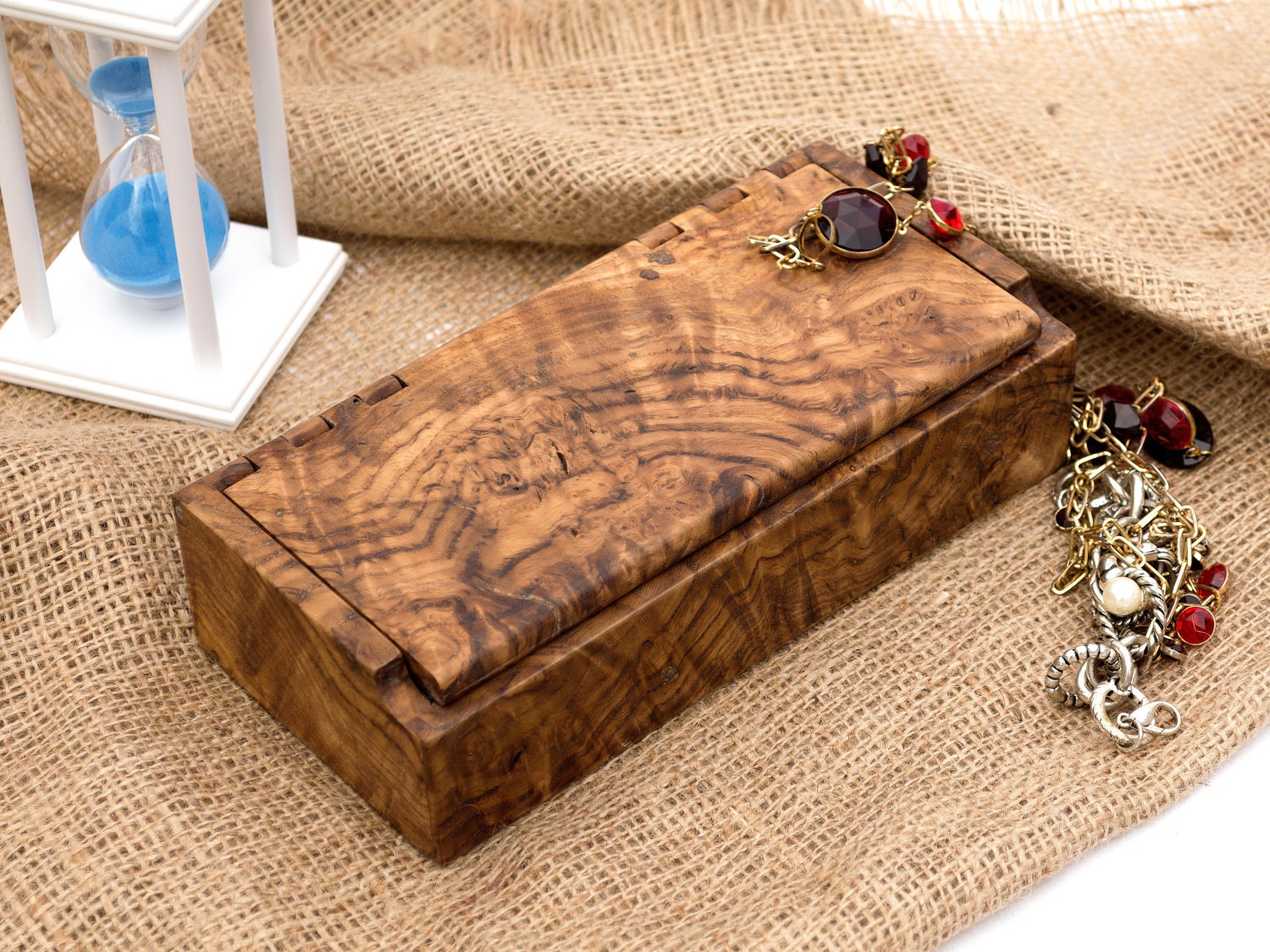 Burl wood small Jewelry Box Wooden Jewelry Box Wooden Box Etsy