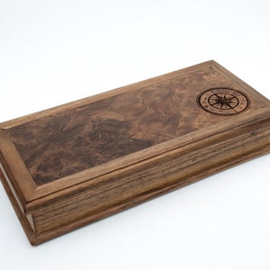 Scatola portavalori, piccola scatola portagioie, scatola portaorologi, piccola scatola di legno, scatola personalizzata, scatola portagioie da uomo e da donna, regalo di San Valentino