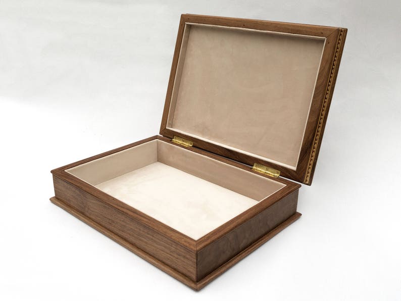 Large Document & Jewelry Box Document Storage Box With Lid Etsy