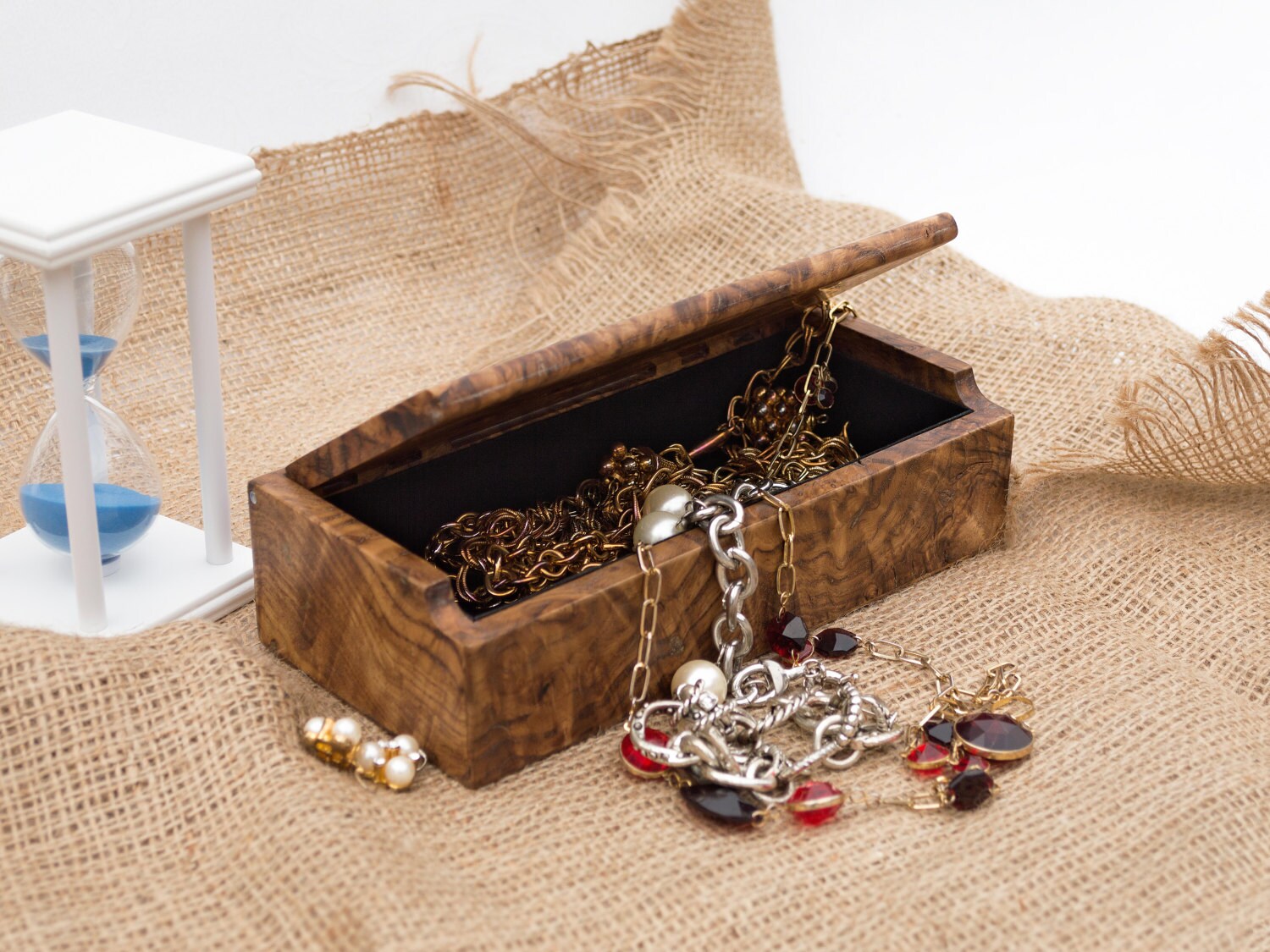 Burl wood small Jewelry Box Wooden Jewelry Box Wooden Box Etsy